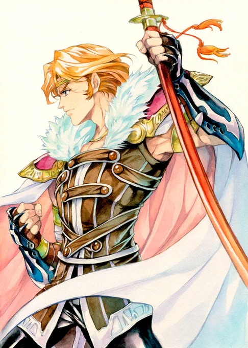 お題箱でグローランサーのキャラクターを!といただいたので、ひとまず過去絵をラング&グロランは大好きでけっこう描いているのですが、ティピとかリビエラさんシルヴァネールさん、ルーミスも大好きだけど描いた事ないままなんですよね…いつか描きたいですねぇ 
