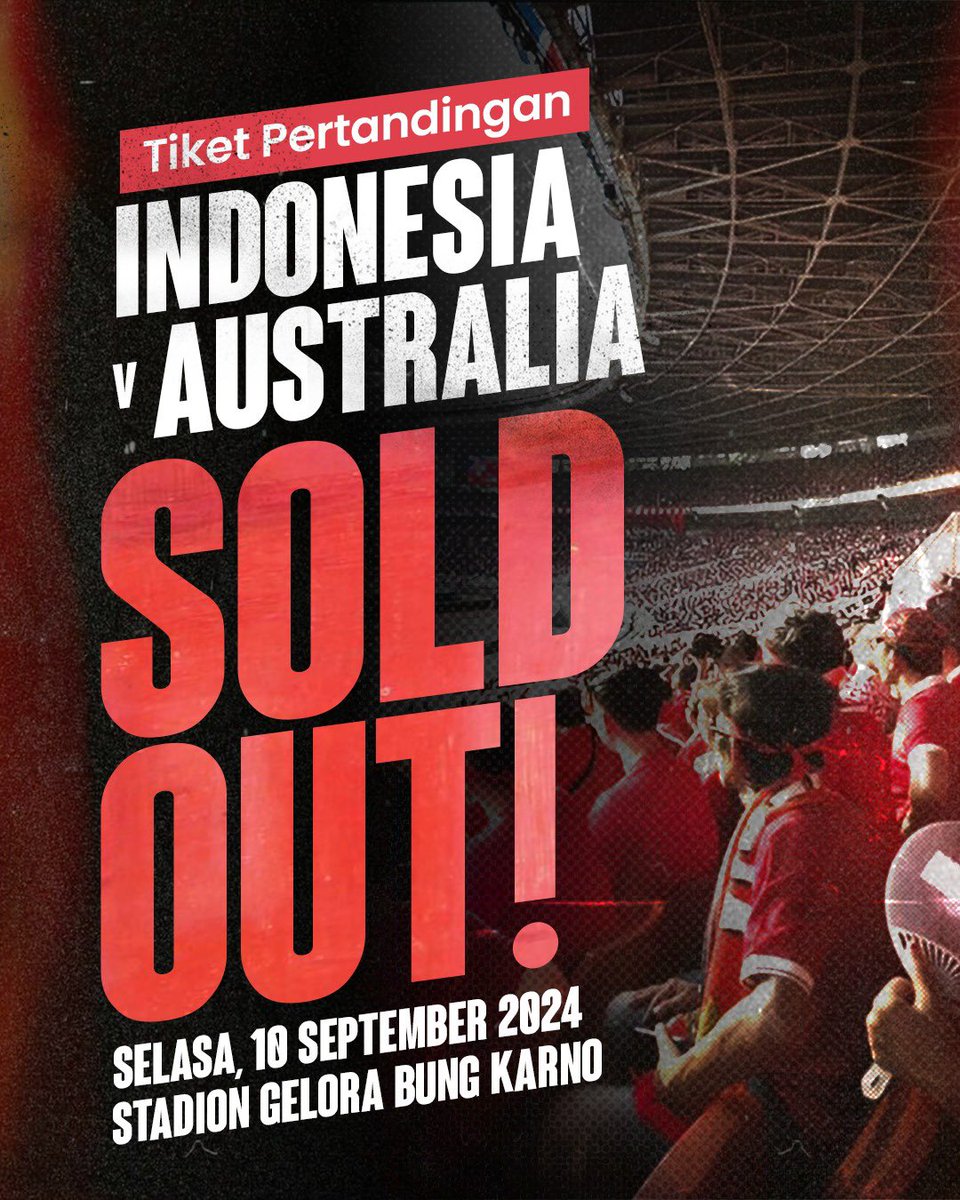 erickthohir's tweet photo. Merahkan GBK ✊🏻🇮🇩

#GarudaMendunia https://t.co/ww7Nk1siYv