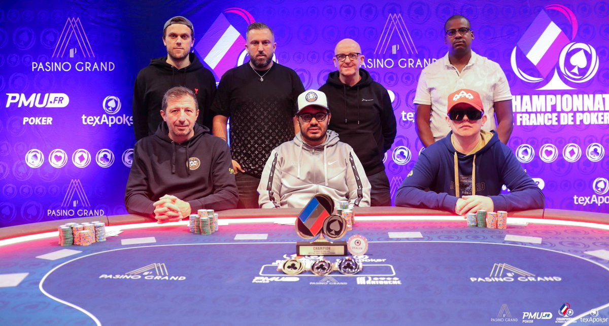 ⚡ Qui sera le premier Champion de France de ce festival 2024 à Aix-en-Provence ? La table finale du 6-max 500€ débute au <a href="/Pasinogrand/">PASINO GRAND</a> avec Julien Mariani et Quentin Roussey en haut du chipcount #poker #pokerlive #CdF #6max 

💪 6 100€ d'assurés et 44 600€ à la gagne !
✍