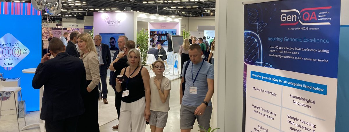 It’s lunchtime here at the #ECP2024 #Florence. Lovely and busy with a great vibe in the air. ⁦<a href="/GenQA/">GenQA (Genomics Quality Assessment)</a>⁩ ⁦<a href="/ukneqasicc/">UK NEQAS ICC & ISH</a>⁩ ⁦<a href="/ukneqascpt/">UK NEQAS CPT</a>⁩. Booths 95 and 55 is where it’s all happening 🤩