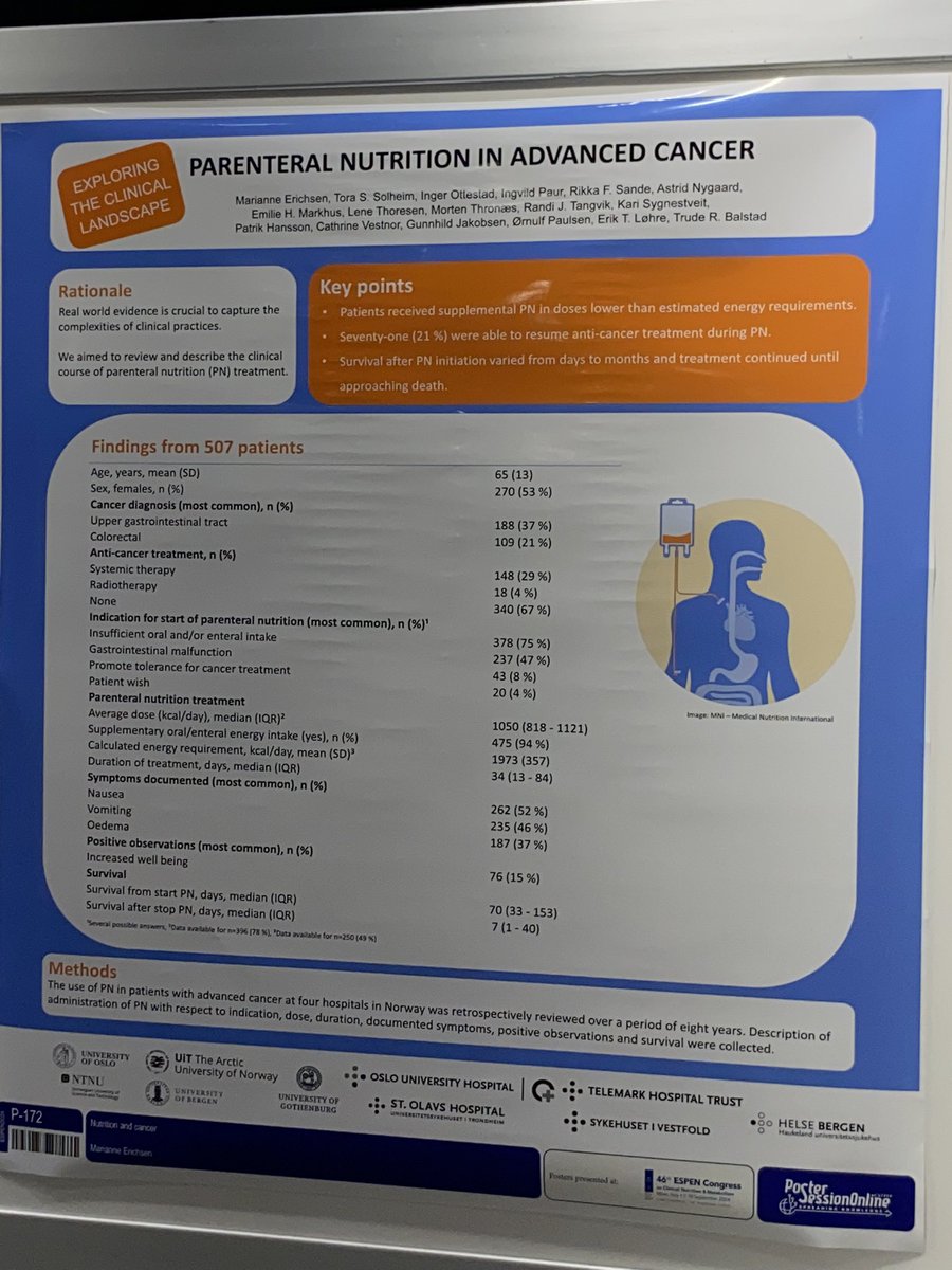 Jennifer McCracken (@jennmccrackenrd) on Twitter photo Great to meet Marianne and <a href="/baillert/">Trude Rakel Balstad</a> to compare notes on Norwegian and UK experiences and talk all things parenteral nutrition in advanced cancer #ESPEN2024 Great to meet Marianne and <a href="/baillert/">Trude Rakel Balstad</a> to compare notes on Norwegian and UK experiences and talk all things parenteral nutrition in advanced cancer #ESPEN2024