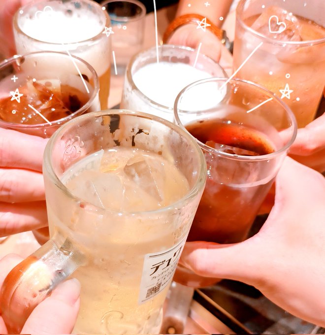 こみトレおつかれさまでした〜!打ち上げだ!🍻 