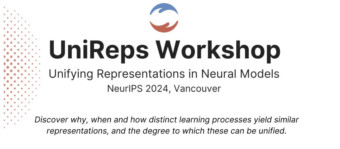 🔵🔴When do distinct learning processes learn similar representations? 

Detecting patterns and conditions for this to happen is an open direction: a thread🧵

Working on this topic? Submit at: openreview.net/group?id=NeurI…

DEADLINE: 20 Sept

See you at <a href="/NeurIPSConf/">NeurIPS Conference</a>! 🔵🔴

[1/N]
