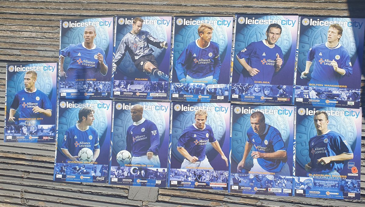 theprogrameshop's tweet image. *** The Foxes visit The Programme Shop ***

We&apos;ve got a few small sets of #LeciesterCity programmes on offer

X11 from 2003/04
And x3 from 02/03 and 01/02

These #LCFC sets are available here 

vinted.co.uk/member/1193184…

Or send us an email at theprogrammeshop@outlook.com!
