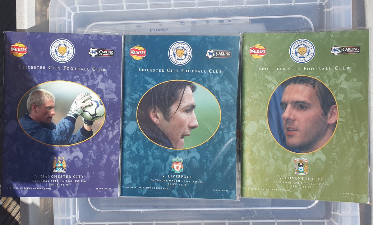 theprogrameshop's tweet image. *** The Foxes visit The Programme Shop ***

We&apos;ve got a few small sets of #LeciesterCity programmes on offer

X11 from 2003/04
And x3 from 02/03 and 01/02

These #LCFC sets are available here 

vinted.co.uk/member/1193184…

Or send us an email at theprogrammeshop@outlook.com!
