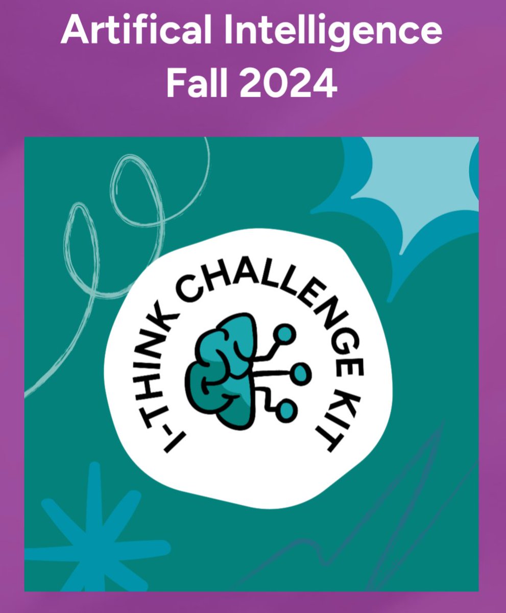 I-Think is running the Artificial Intelligence Challenge  gr 6-12  this fall. Over 2000 Ontario stdnts &amp; 100s of teachers participated last spring, actively shaping AI’s impact on their lives. Register by: Fri Oct 4th i-thinktogether.org/it-program/ai-… #onted #EdTech