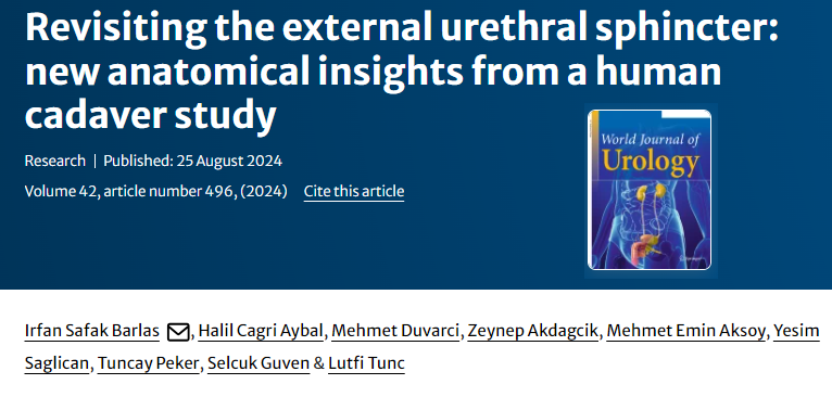 İrfan Şafak Barlas (@irfansafakbar) on Twitter photo Our article, which redefined the anatomy of the male urethral sphincter, has been published in the World Journal of Urology <a href="/proflutfitunc/">Prof. Dr. Lütfi Tunç</a> <a href="/SelcukGuven_8/">Selçuk Güven</a> <a href="/cagriaybalMD/">Halil Cagri Aybal</a> Our article, which redefined the anatomy of the male urethral sphincter, has been published in the World Journal of Urology <a href="/proflutfitunc/">Prof. Dr. Lütfi Tunç</a> <a href="/SelcukGuven_8/">Selçuk Güven</a> <a href="/cagriaybalMD/">Halil Cagri Aybal</a>