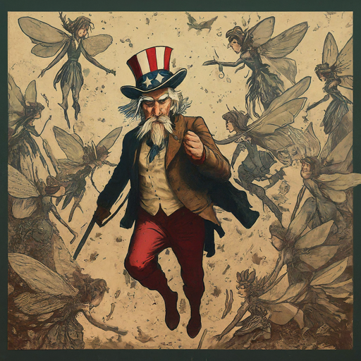 PSN62595111's tweet photo. Google Gemini 1.5 Pro image generator
画像生成
"a fairy that is inspired by the American Uncle Sam"
「アンクルサムに感化された妖精」
#AIart #意味不明 #uncle_sam #アンクルサム https://t.co/cSKBfnu7n1