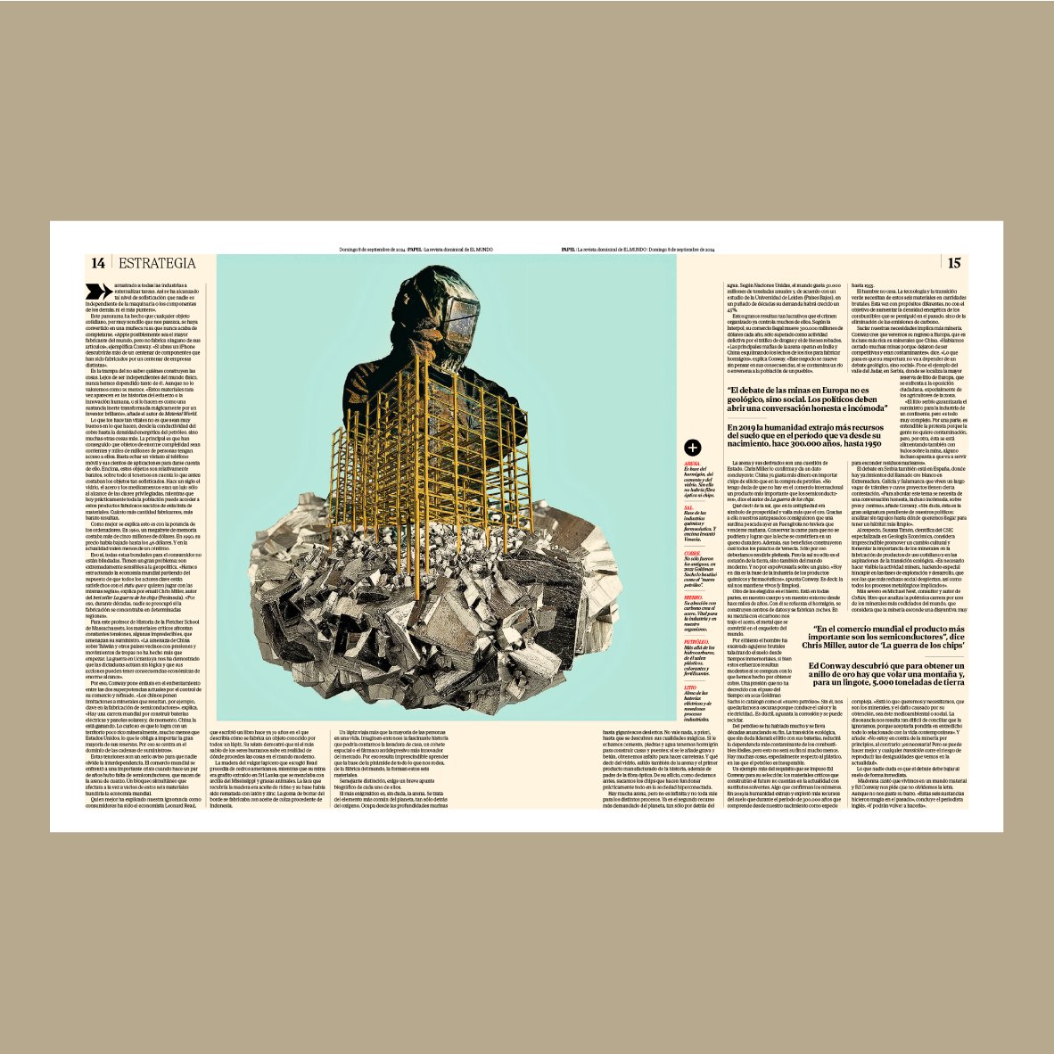 laboliespat's tweet photo. Los seis materiales sin los que seríamos trogloditas:
"La civilización estaría muerta".
Ilustración para @papel_em de @elmundo_es
Artículo: Jorge Benítez
D.A: @maria_gonzalz
Domingo 8.09.24
#materiasprimas #edconway #elmundo #patriciabolinches https://t.co/DOGHfxxfeB