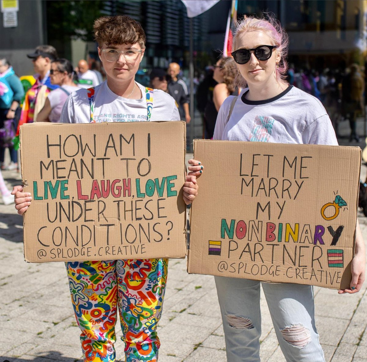 They're so spoilt they don't see how obscene this is.

They can do, wear, marry whatever and whomever they like, whilst women in Afghanistan cannot even speak in public and homosexuality is illegal in 64 countries.