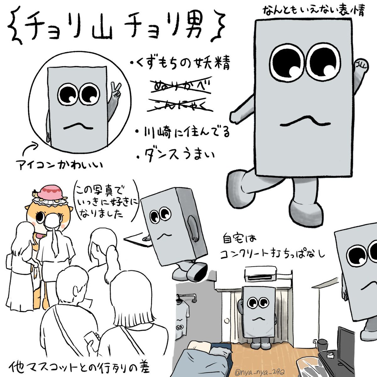 今もっとも気になるマスコット
チョリ男のファンアートを描きました 