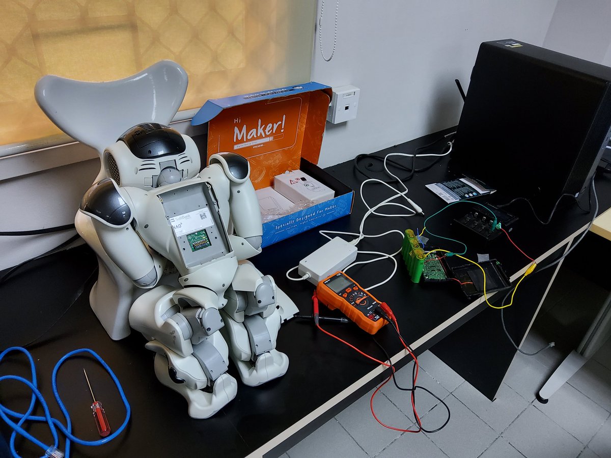 ailabspace's tweet image. Our Nao needed surgery. It's back alive.
#naorobot #robolab #ailabspace #ubdsds #ubd #brunei #robotics