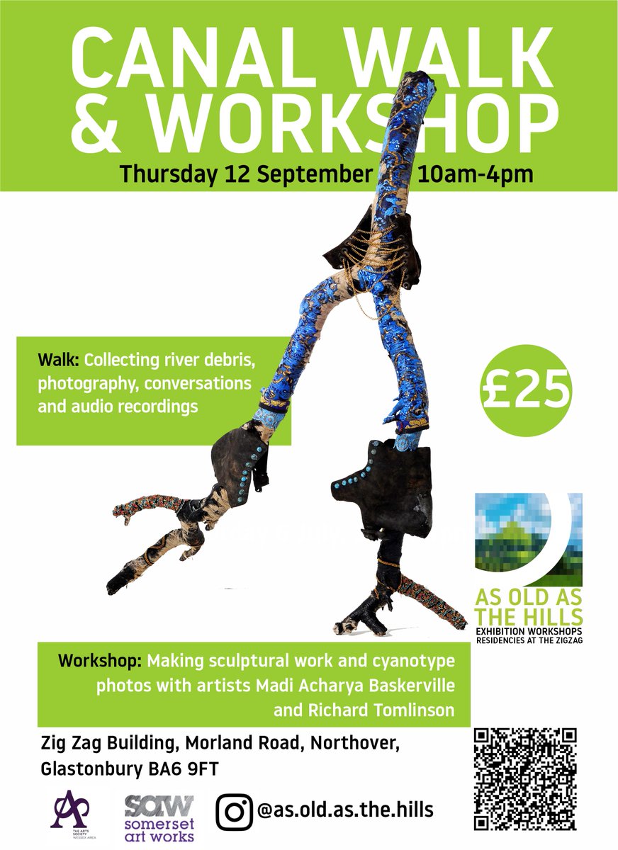 As Old as the Hills (community art project) in final stages leading to a contemporary art exhibition at Zig Zag building, #glastonbury (21/9-6/10). Next related Walk &amp; Workshop:
eventbrite.co.uk/e/canal-walk-w…
Do join us!