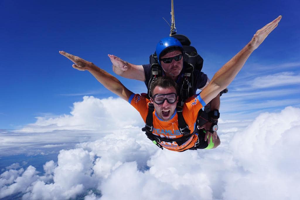 BCRT's tweet photo. Today's the big day for @LibertysLegacy3 skydivers! πͺ 10 #Leap4Liberty skydivers will be jumping out of a plane at over 13,000 feet, not only for Childhood Cancer Awareness Month, but also in remembrance of what would have been Libertyβs 21st birthday π¦ Good luck #TeamLibs! https://t.co/G7mZOnCIpZ