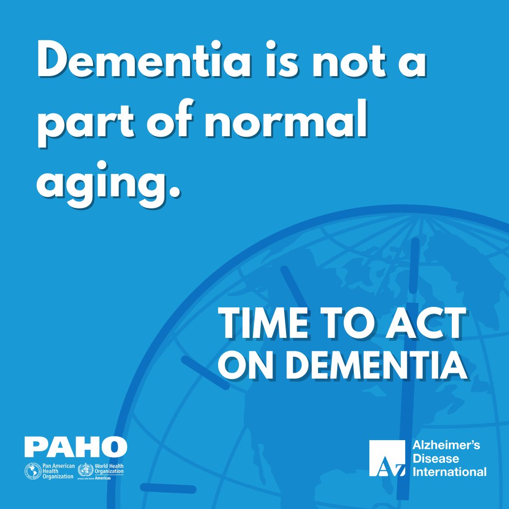 In the @PAHOWHO region, over 10.3 million people are living with dementia—a number that continues to rise. This highlights the urgent need for enhanced awareness, support, and resources across the region.

Learn more: paho.org/en/campaigns/t…

 #TimeToActOnDementia