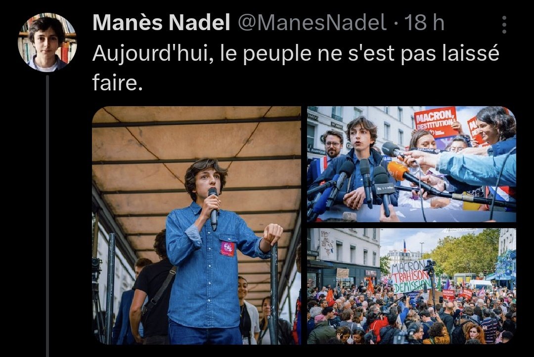 Camille69007's tweet photo. C'est assez affligeant de voir la presse française s'intéresser en permanence à un adolescent de 17 ans, à qui on demande son avis sur tout et n'importe quoi, alors qu'il n'a aucune expérience de la vie, ni dans aucun domaine. 

Ils ont créé une égérie vide de sens, un symbole sans fond, simplement parce que c'est tendance. Ce culte de la jeunesse, déconnecté de la réalité, ne fait que montrer la superficialité et le vide des débats actuel.