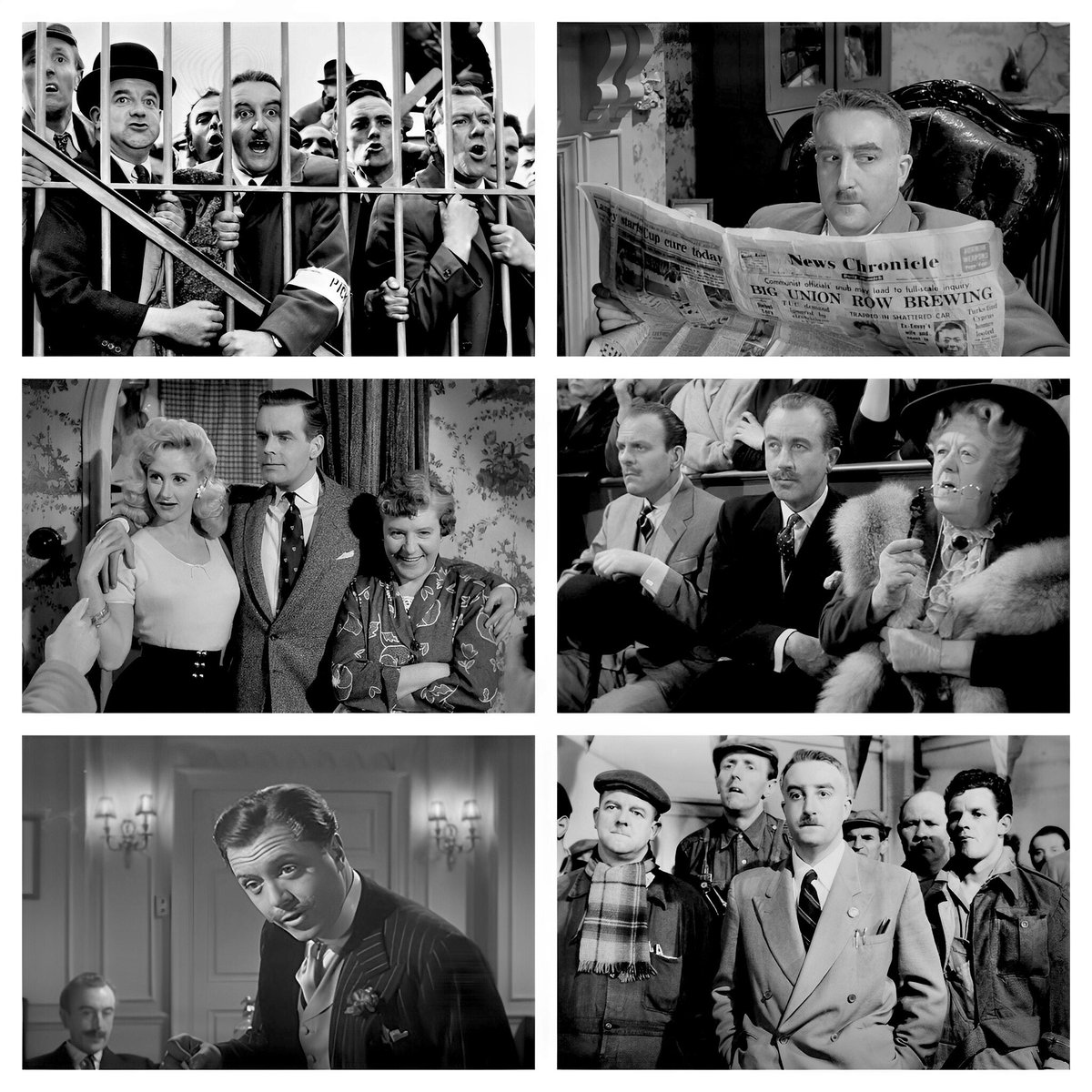 “I’M ALL RIGHT JACK” (1959) dir. John Boulting

Peter Sellers, Ian Carmichael, Dennis Price, Richard Attenborough, Margaret Rutherford, Terry-Thomas, Miles Malleson, Peter Sellers, Liz Fraser, Irene Handl, Sam Kydd, John Comer, Cardew Robinson

🇬🇧 #BritishLionFilms 🎬