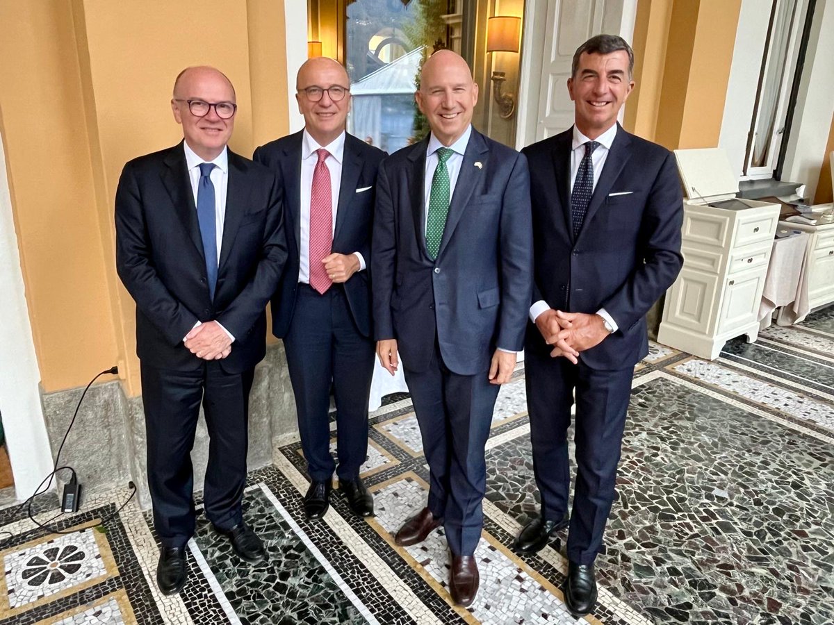 Gianmatteo Manghi (@gmanghi) on Twitter photo É stato un piacere incontrare Jack Markell, <a href="/USAmbItaly/">Ambassador Tilman J. Fertitta</a>, al Forum <a href="/Ambrosetti_/">The European House - Ambrosetti</a>.
Un interessante incontro sui temi dell'#innovazione, sui valori che accomunano l'Italia e gli USA e sull'impegno comune per un futuro sempre più digitale, inclusivo e sostenibile.
#Cernobbio2024 É stato un piacere incontrare Jack Markell, <a href="/USAmbItaly/">Ambassador Tilman J. Fertitta</a>, al Forum <a href="/Ambrosetti_/">The European House - Ambrosetti</a>.
Un interessante incontro sui temi dell'#innovazione, sui valori che accomunano l'Italia e gli USA e sull'impegno comune per un futuro sempre più digitale, inclusivo e sostenibile.
#Cernobbio2024