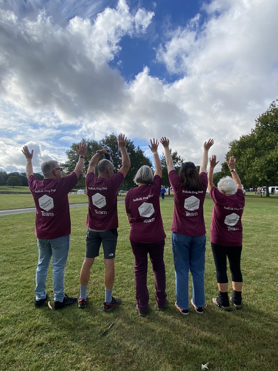 We’re all go for #SuffolkDogDay! See you from 10am <a href="/HelminghamHall/">Helmingham Hall</a>, raising money for the hospice. A huge thanks to our mega team of volunteers today too! See you soon!