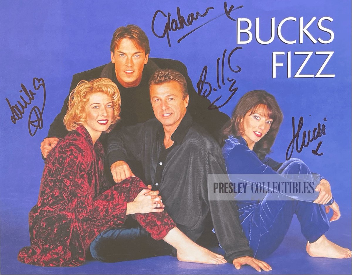 PresleyCollect's tweet image. Bucks Fizz Autographs

presleycollectibles.com/bucks-fizz-aut…

Artist: BUCKS FIZZ
Autographed By BOBBY G, HEIDI MANTON, LOUISE HART &amp;amp; GRAHAM CRISP

#celebritysigned #promophoto #autographs #signedphoto #musicautographs #musicmemorabilia #bucksfizz #bucksfizzband #grahamcrisp #bobbyg #eurovision