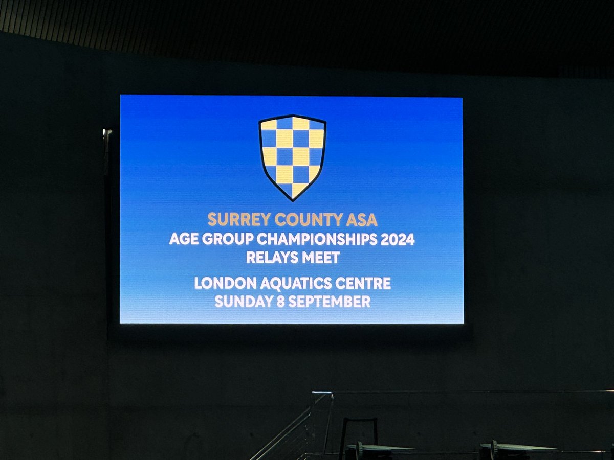 Let’s go Woking! Good luck to all swimmers today at LAC Surrey county age group relays #wokingsc #woking #surrey #fastswimming