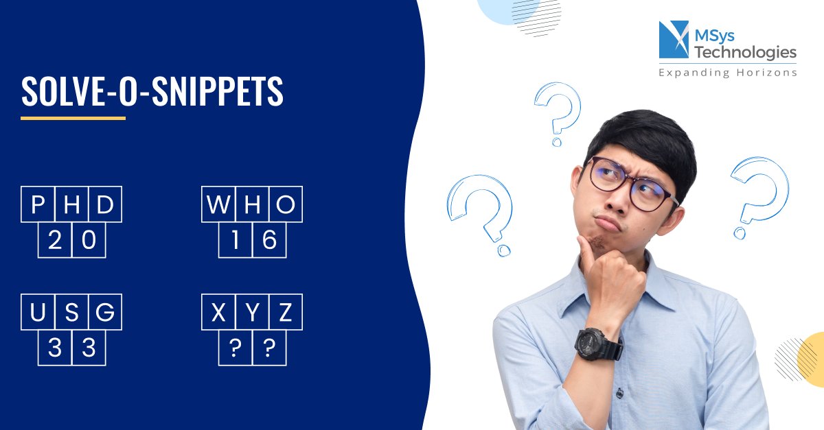 AziroTech's tweet image. Put on your thinking cap! 

Can you solve this tricky puzzle? Leave your answer in the comments below! 🧩 

#RiddleMeThis #BrainTeaser #SolveOSnippets #RiddleRoundup #SolvethePuzzle