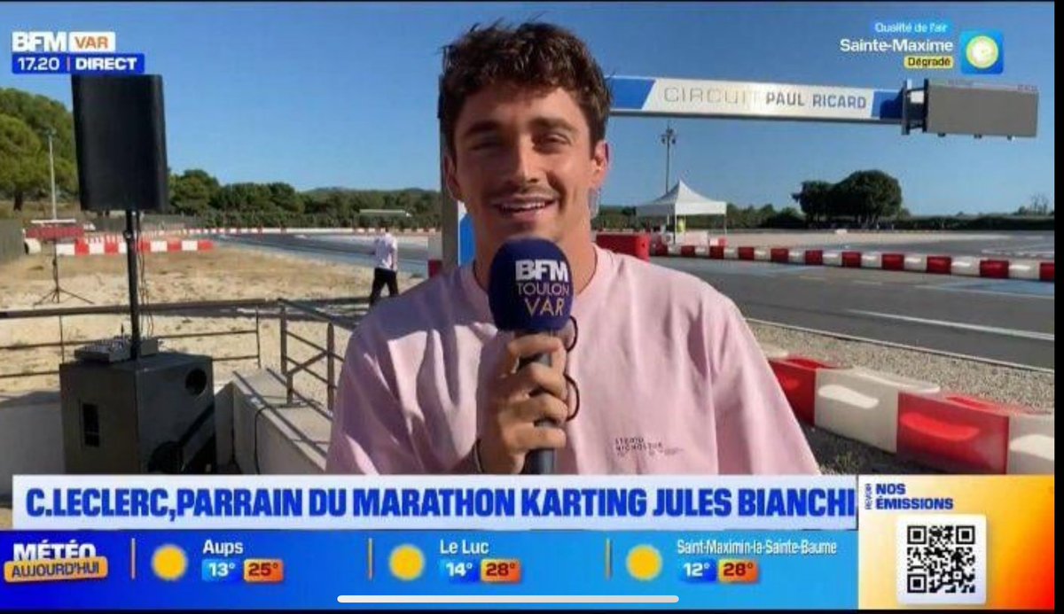 robertofunoat's tweet photo. Leclerc non ha rinunciato a partecipare alla maratona Kart in memoria del compianto โfratello maggioreโ Jules Bianchi. #F1 #Lelcerc #Matathon #Bianchi https://t.co/gFgD9CqHGE