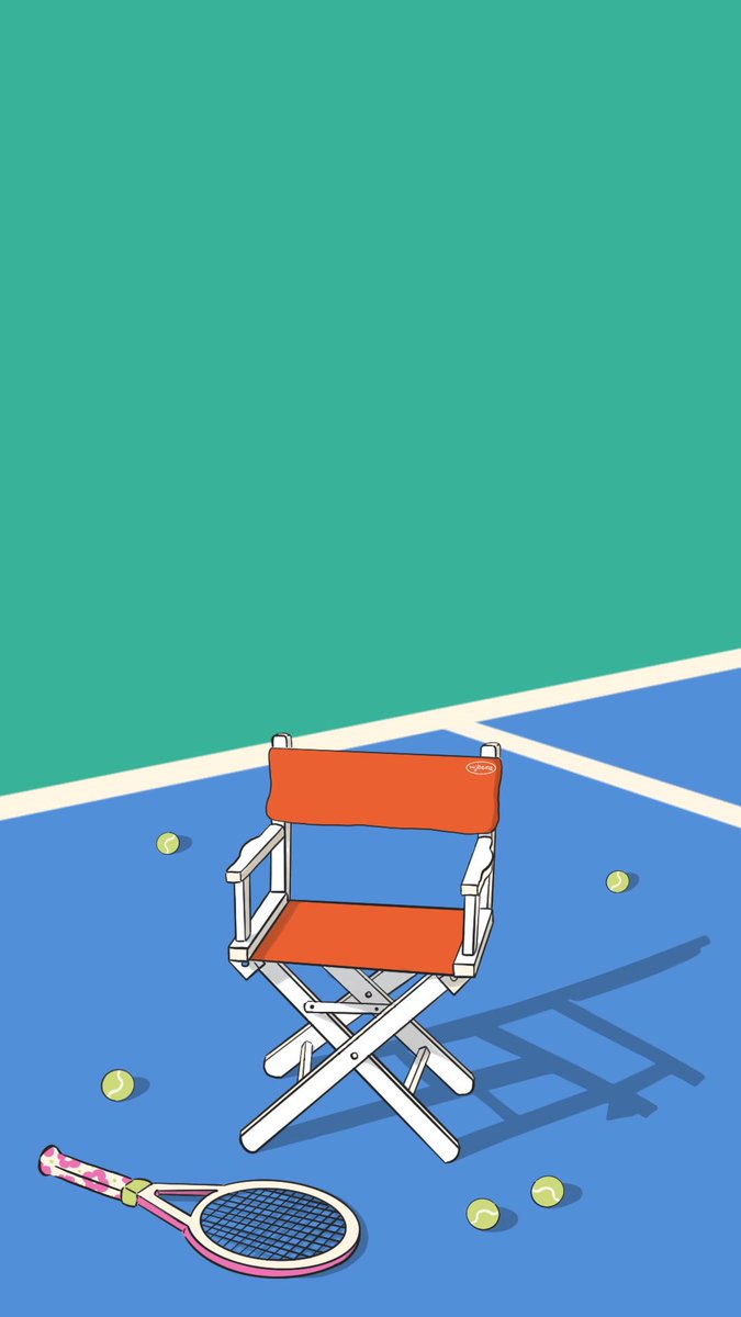 nanabibutterfly's tweet photo. How sweet it is to just sit and enjoy the game 🐰🎾 

#SweetTennisDay #แจกwallpaper https://t.co/d8aLNV9w0L