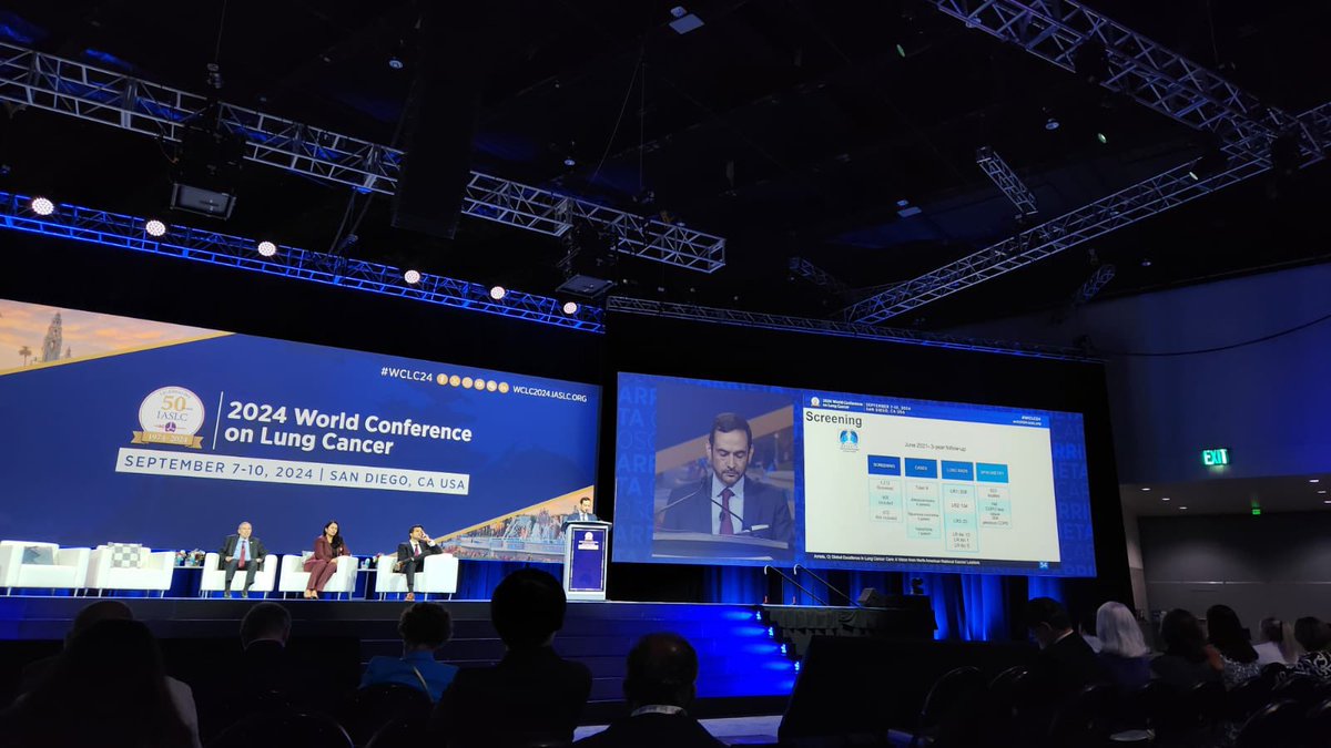 Marisol Arroyo Hernández (@marisolneumo) on Twitter photo México’s lung cancer screening program (DETECTO) at the WCLC Opening Plenary session 💪🏼. #WCLC2024 <a href="/detectoincan/">Clínica Detecto INCan</a> <a href="/incanMX/">Instituto Nacional de Cancerología</a> <a href="/ogarrieta/">Oscar Arrieta</a> México’s lung cancer screening program (DETECTO) at the WCLC Opening Plenary session 💪🏼. #WCLC2024 <a href="/detectoincan/">Clínica Detecto INCan</a> <a href="/incanMX/">Instituto Nacional de Cancerología</a> <a href="/ogarrieta/">Oscar Arrieta</a>