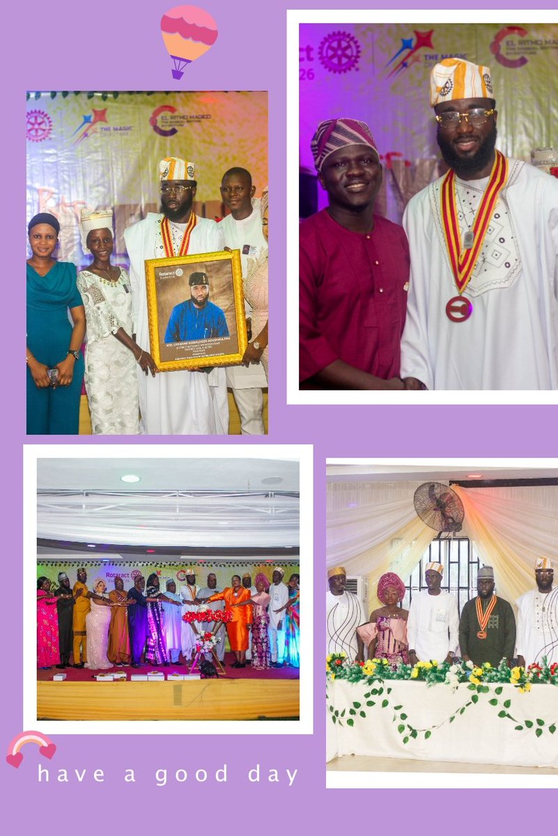 Rotaract9126NG's tweet image. 📸 Highlights from the Official Investiture of the Pioneer District Rotaract Representative
Rotaract District 9126 Nigeria 🇳🇬  

#ElRitmoMagico #Pioneer #DRR #Rotaract9126NG #MagicofRotary
