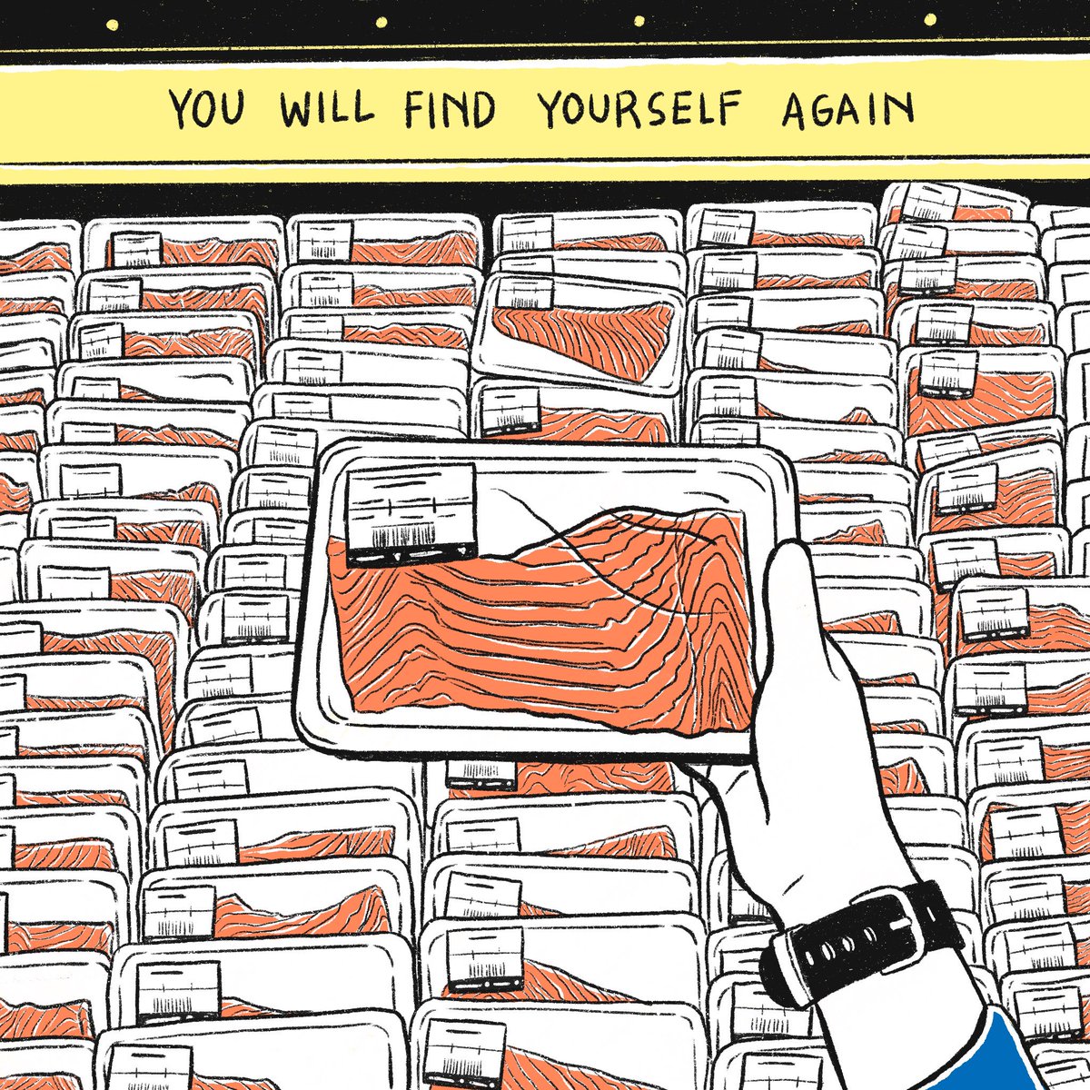 salmoncartoon's tweet photo. Just gotta keep on swimming I guess 🐟 https://t.co/Wliu8UGtvR
