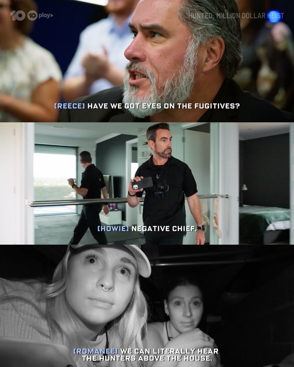 This is intense! 😳😬

#HuntedAU Million Dollar Heist 💰Watch on <a href="/Channel10AU/">Channel 10</a> and 10 Play
