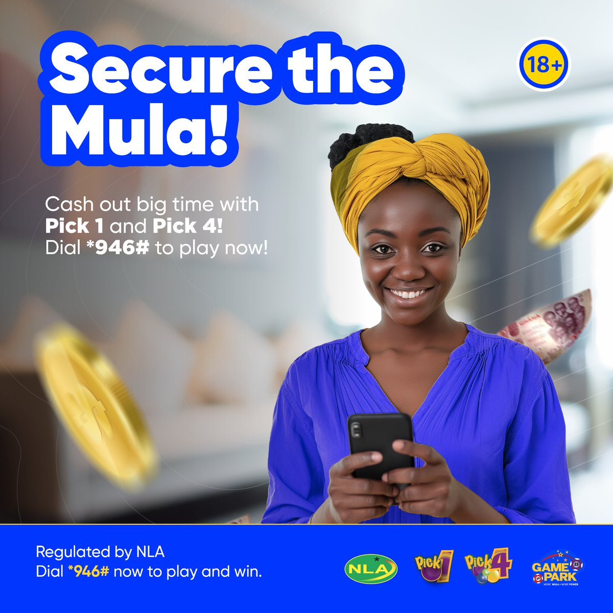 GamePark_GH's tweet photo. Don't miss your chance to cash in! Play Pick 1 or Pick 4 today for your shot at big wins. Dial *946# now.

#GamePark #EasyToPlayEasyToWin #MoreMulaMorePower #PlayforPower https://t.co/StFGaRIksT
