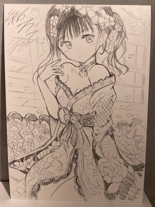 ライブドローイングで描かせていただきました!
B3サイズになります! 