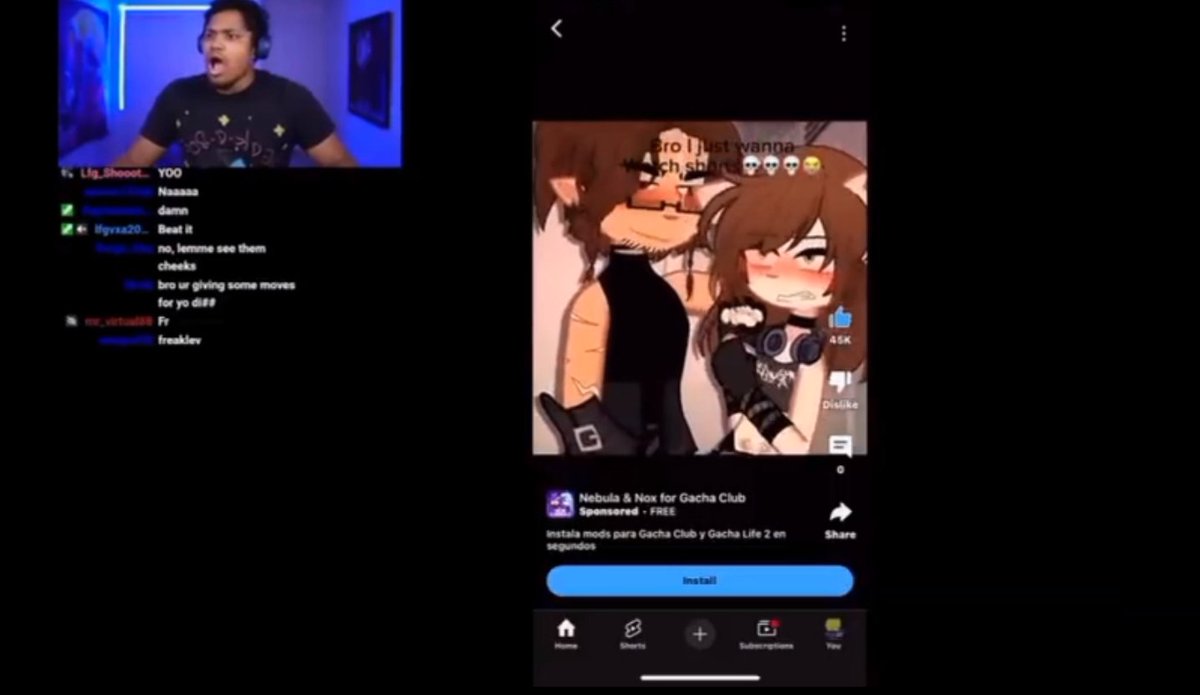 itzjustted's tweet image. i kinda forgot but. im sure youtube doenst allow sexual ads? also a streamer getting another gacha heat ad. also saw an ad which removes clothes? as a filler i dont have proof but i am sure someone has seen it :_: