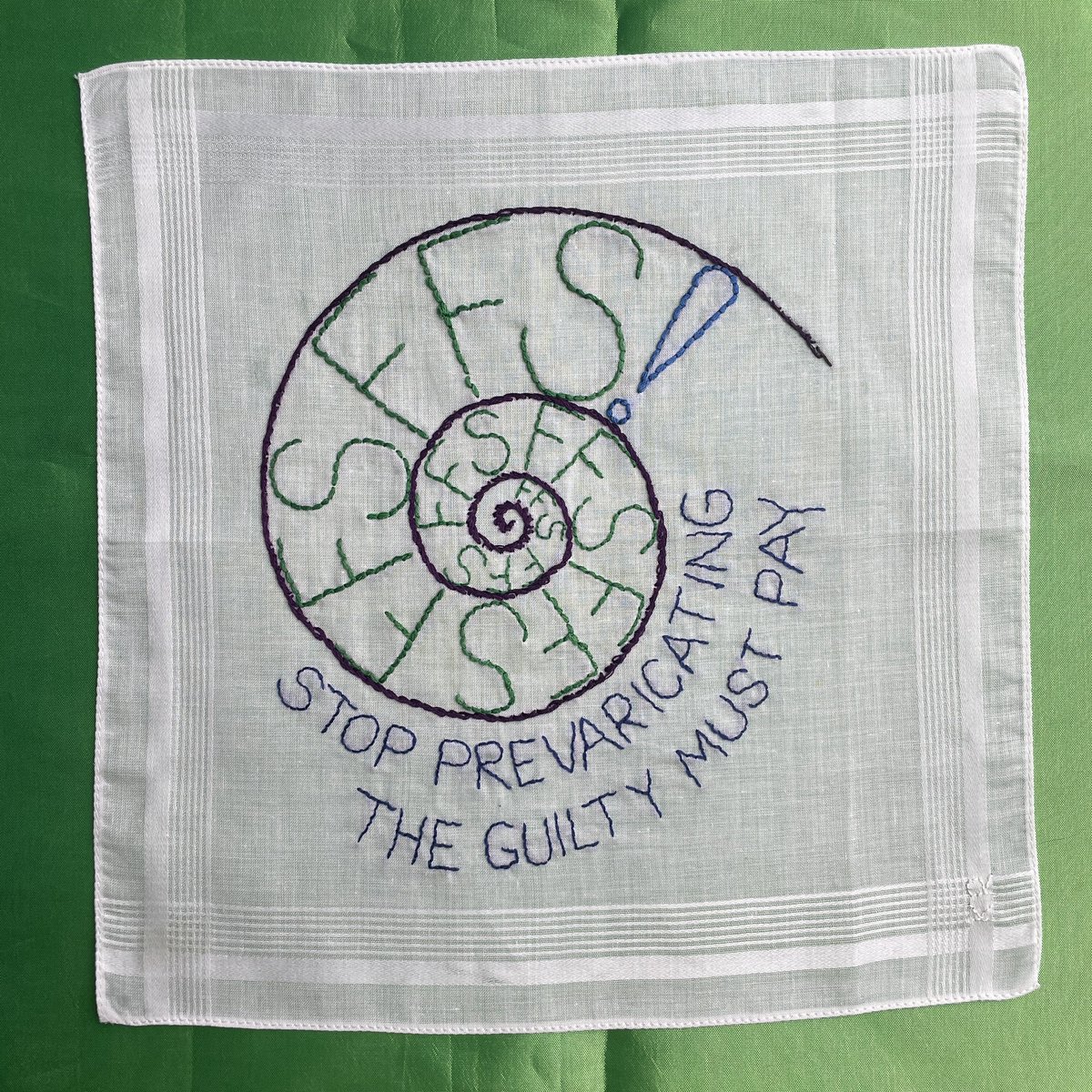 profanityembroiderygroup (@broideryprofane) on Twitter photo Just a few of the amazing Profanties for Humanity stitched hankies we’ve received so far, which we shall be stitching together as a contribution to the <a href="/grenfellquilt/">Gʀᴇɴғᴇʟʟ Mᴇᴍᴏʀɪᴀʟ Qᴜɪʟᴛ</a>
If you would like to join in our #opencall, the hankies need to be with us by Halloween.
#Grenfell Just a few of the amazing Profanties for Humanity stitched hankies we’ve received so far, which we shall be stitching together as a contribution to the <a href="/grenfellquilt/">Gʀᴇɴғᴇʟʟ Mᴇᴍᴏʀɪᴀʟ Qᴜɪʟᴛ</a>
If you would like to join in our #opencall, the hankies need to be with us by Halloween.
#Grenfell