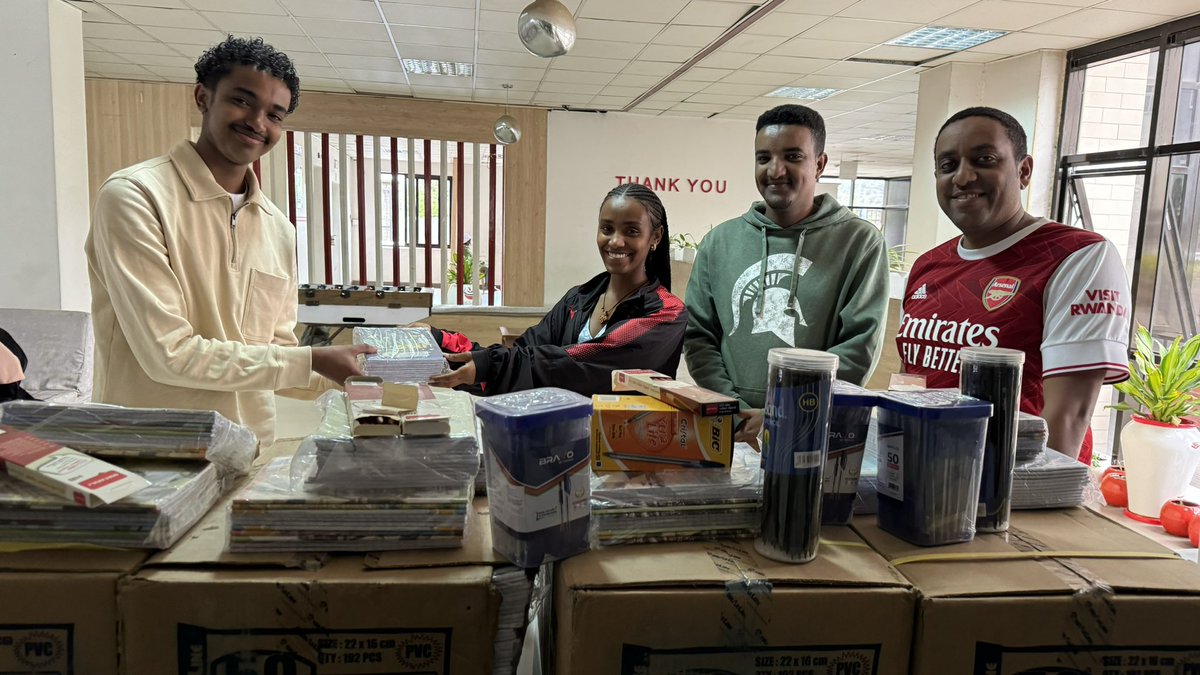 <a href="/AFC_Ethiopia/">Arsenal Ethiopia</a> came through like always 🙌🏾
Huge thanks to the wonderful members of 'Arsenal Ethiopia' for their incredible generosity in donating back-to-school essentials. 🎒📚 
We are grateful. 
@Kal_Kass <a href="/realBrookA/">Brook A. Tesfaye</a> <a href="/absis_afc/">Absis</a> <a href="/Akalework/">Akunner</a>