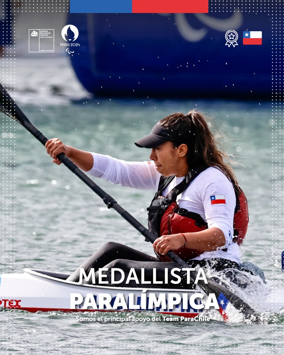 ¡ORO, ORO, ORO PARA CHILE 🥇🇨🇱🤩! Katherinne Wollermann se quedó con el primer lugar del KL1 200 del para canotaje de los Juegos Paralímpicos de París 2024 🇫🇷. La chilena sigue haciendo historia para el #TeamParaChile 💪
#ChileCompite 
#París2024
