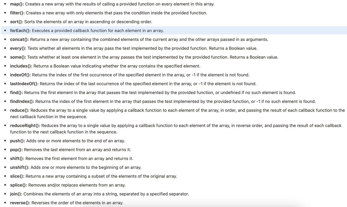 ainasanghi's tweet image. Arrays in Javascript in a nutshell:
1. What are Arrays?
An array is a structured collection of values, where each value is assigned a unique index.
These values can be of any data type, including numbers, strings, objects, and even other arrays.
JavaScript arrays use…