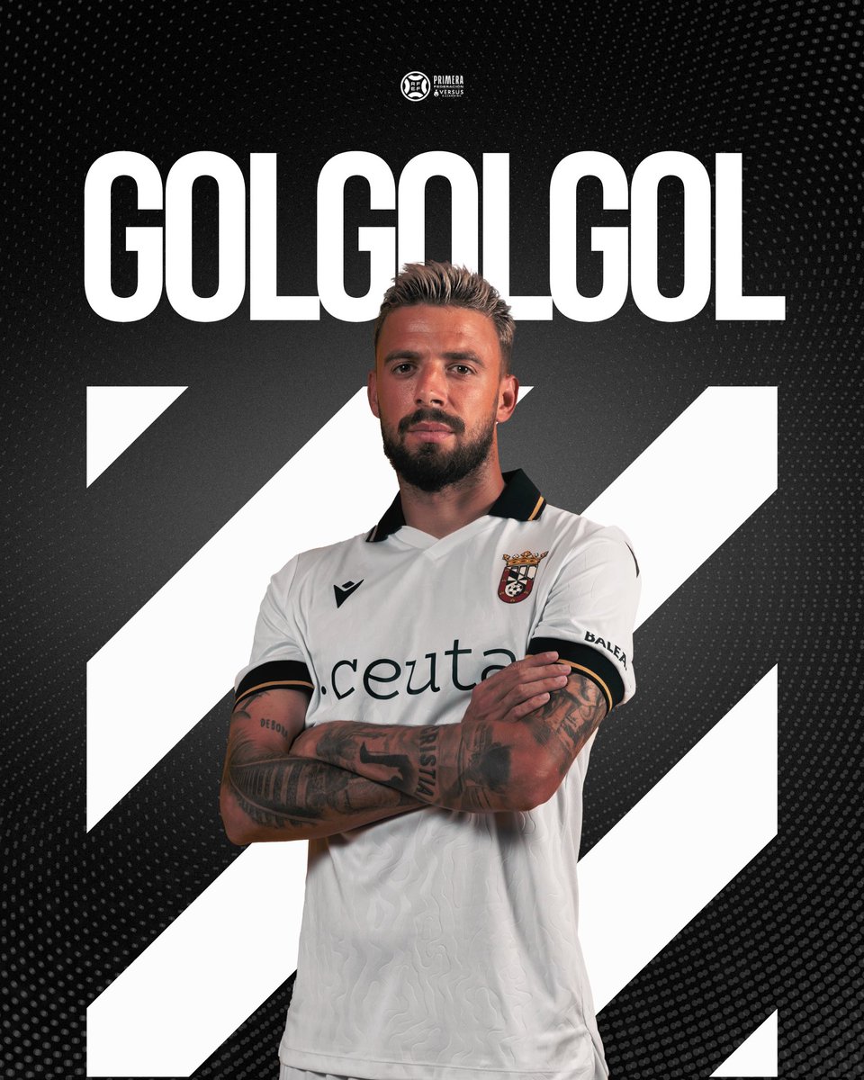 AD CEUTA FC (@adceuta_fc) on Twitter photo ⏰ 47’ |0-1| GOOOOOOOOOOOOOOOL DE <a href="/Rp1Cristian/">cristian_rp1</a> 💥
Centro lateral de @AndyEscudero99 , el remate de <a href="/RodrigoRios_9/">Rodri Ríos</a> queda rechazado y Cristian aprovecha el rechace y a la segunda hace gooool 🎯
#Marbella𝐂𝐞𝐮𝐭𝐚
#PrimeraFederación
#SiempreADCeutaFC ⚪️⚫️ ⏰ 47’ |0-1| GOOOOOOOOOOOOOOOL DE <a href="/Rp1Cristian/">cristian_rp1</a> 💥
Centro lateral de @AndyEscudero99 , el remate de <a href="/RodrigoRios_9/">Rodri Ríos</a> queda rechazado y Cristian aprovecha el rechace y a la segunda hace gooool 🎯
#Marbella𝐂𝐞𝐮𝐭𝐚
#PrimeraFederación
#SiempreADCeutaFC ⚪️⚫️
