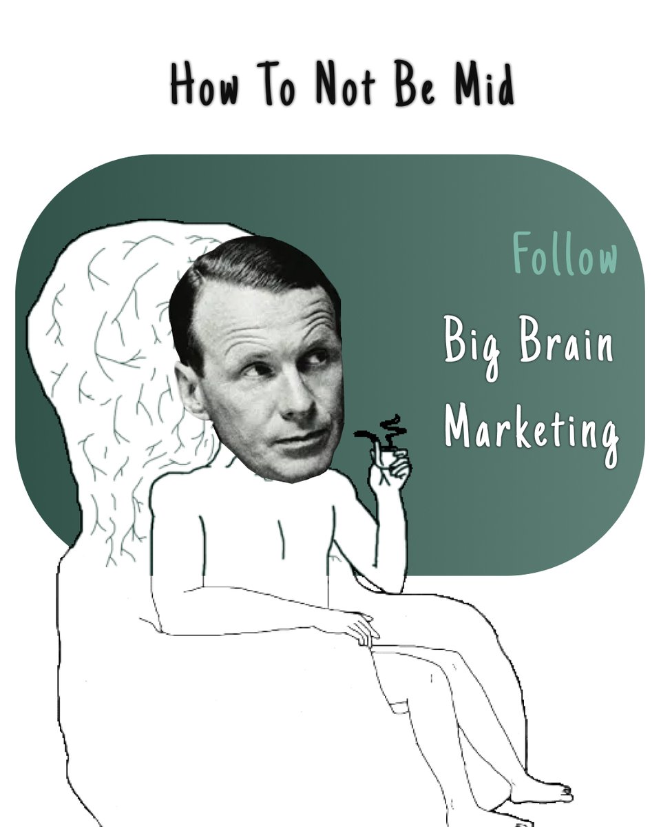Follow @BigBrainMkting to learn to not suck at marketing.

(ty in advance, G)

P.S. check my link in...