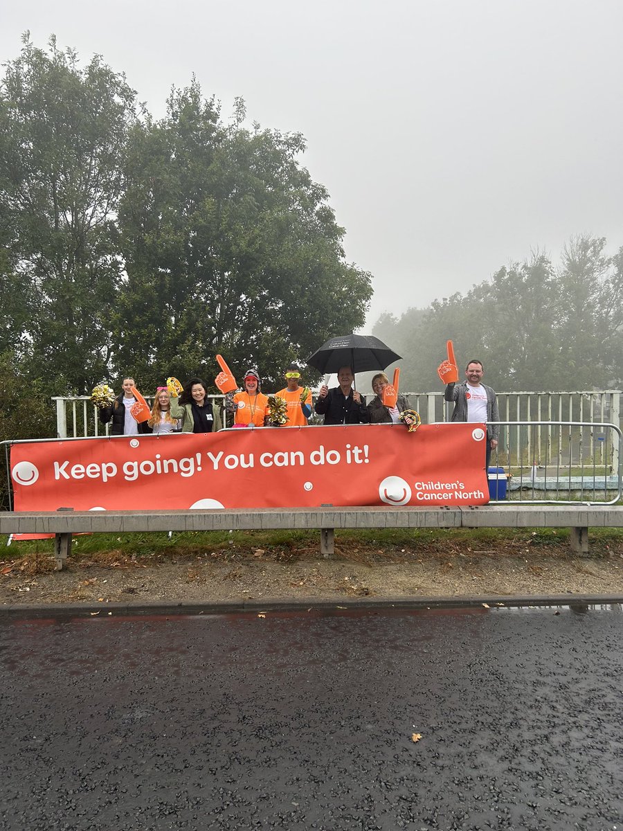 We had a very enthusiastic and just a bit damp cheering section for <a href="/ChildCancerNTH/">Children's Cancer North</a> at the #GNR2024 even managed to give out over 150 ice pops despite the weather! #NorthernSpirit