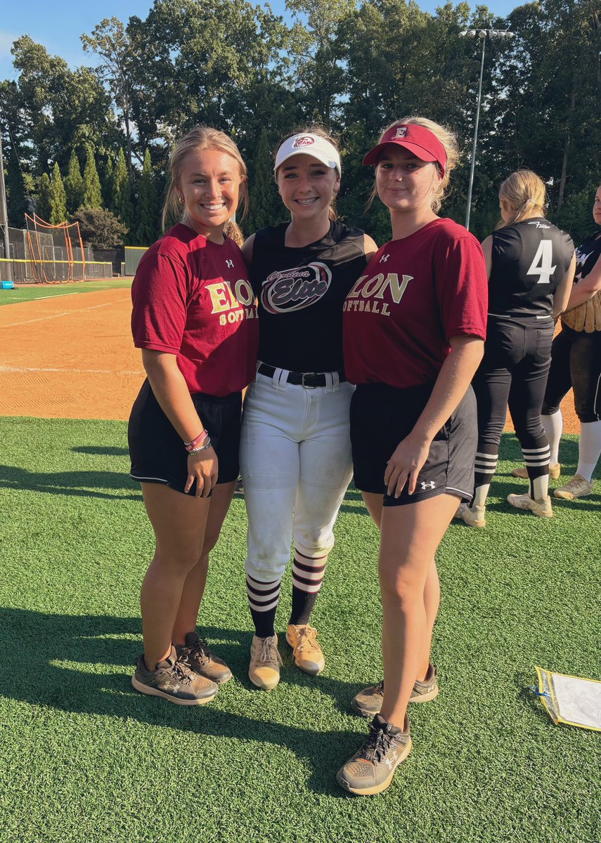 Had a great time <a href="/ElonSoftball/">Elon Softball</a> camp! Thank you coaches for hosting a great camp and all the helpful feedback. Enjoyed getting to see some friends too!!  <a href="/_kaylawilson_/">kayla wilson</a> <a href="/ghessenthaler12/">Greta Hessenthaler</a> 
GO BIRDS!!! <a href="/CoachSophDevesa/">Sophia Devesa</a> <a href="/CarleyDavis22/">c a r l e y</a>