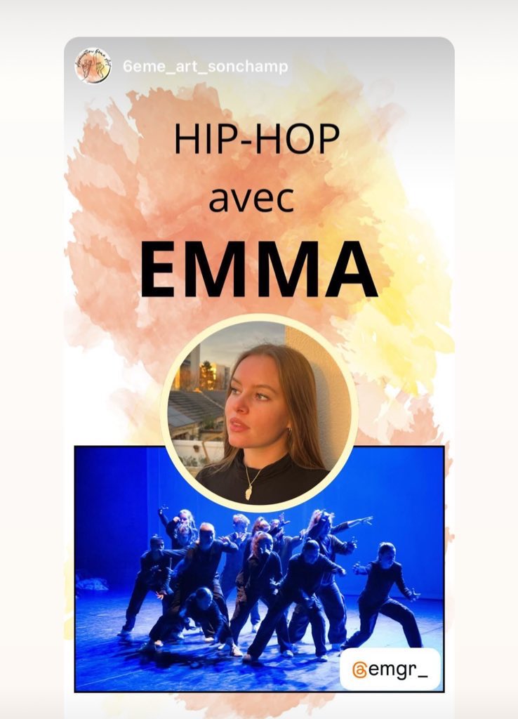 6emeartS's tweet photo. Les professeurs de nos cours de danse. https://t.co/QRqOs2HZco