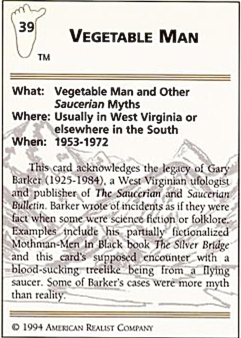 CryptoLoren's tweet photo. @PaulSector2814 Yes, this is an incident that is often forgotten but Jerry Coleman got the essence of it in his drawing. #FakeLoreOrFolkore #MythOrReal #VegetableMan ~ Loren https://t.co/lh8hyR0b4W