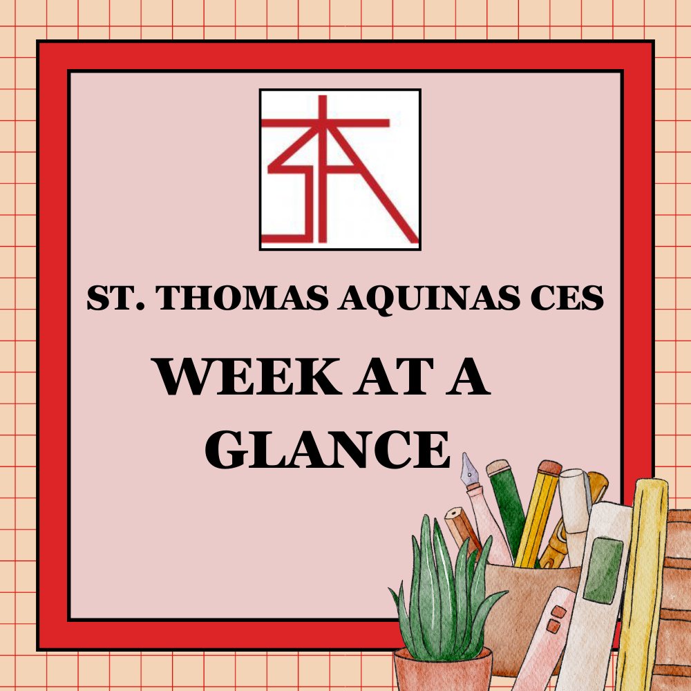 The Week at a Glance is now posted on the school website (link in bio). The school website also contains updated  special news/events and our school Google Calendar.