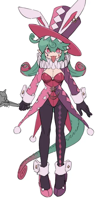 カメレオンさんバニー衣装案 