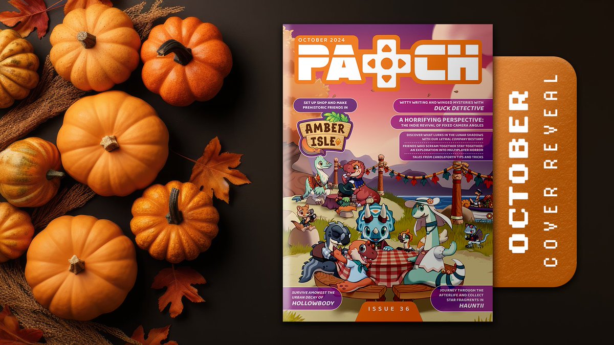 Patch Magazine | Indie Gaming (@thepatchmag) on Twitter photo 🎃 OCTOBER COVER REVEAL 🦕 featuring <a href="/AmberIsleGame/">Amber Isle 🔶 Out Now!</a>!
This adorable management game is set in a quaint, friendly village of prehistoric residents, and they are in need of a new shopkeep. Gather, craft and sell items to meet the needs of your customers. Wishlist now🦖 🎃 OCTOBER COVER REVEAL 🦕 featuring <a href="/AmberIsleGame/">Amber Isle 🔶 Out Now!</a>!
This adorable management game is set in a quaint, friendly village of prehistoric residents, and they are in need of a new shopkeep. Gather, craft and sell items to meet the needs of your customers. Wishlist now🦖