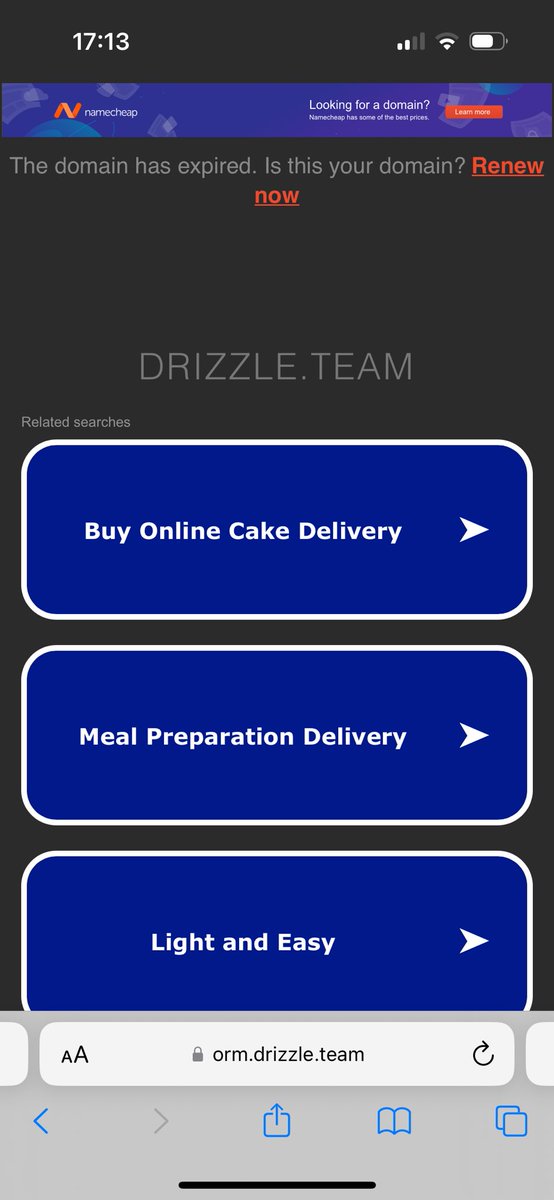 Uhhhh <a href="/DrizzleORM/">Drizzle ORM</a> are you aware that your domain has expired??? Amateurs. orm.drizzle.com