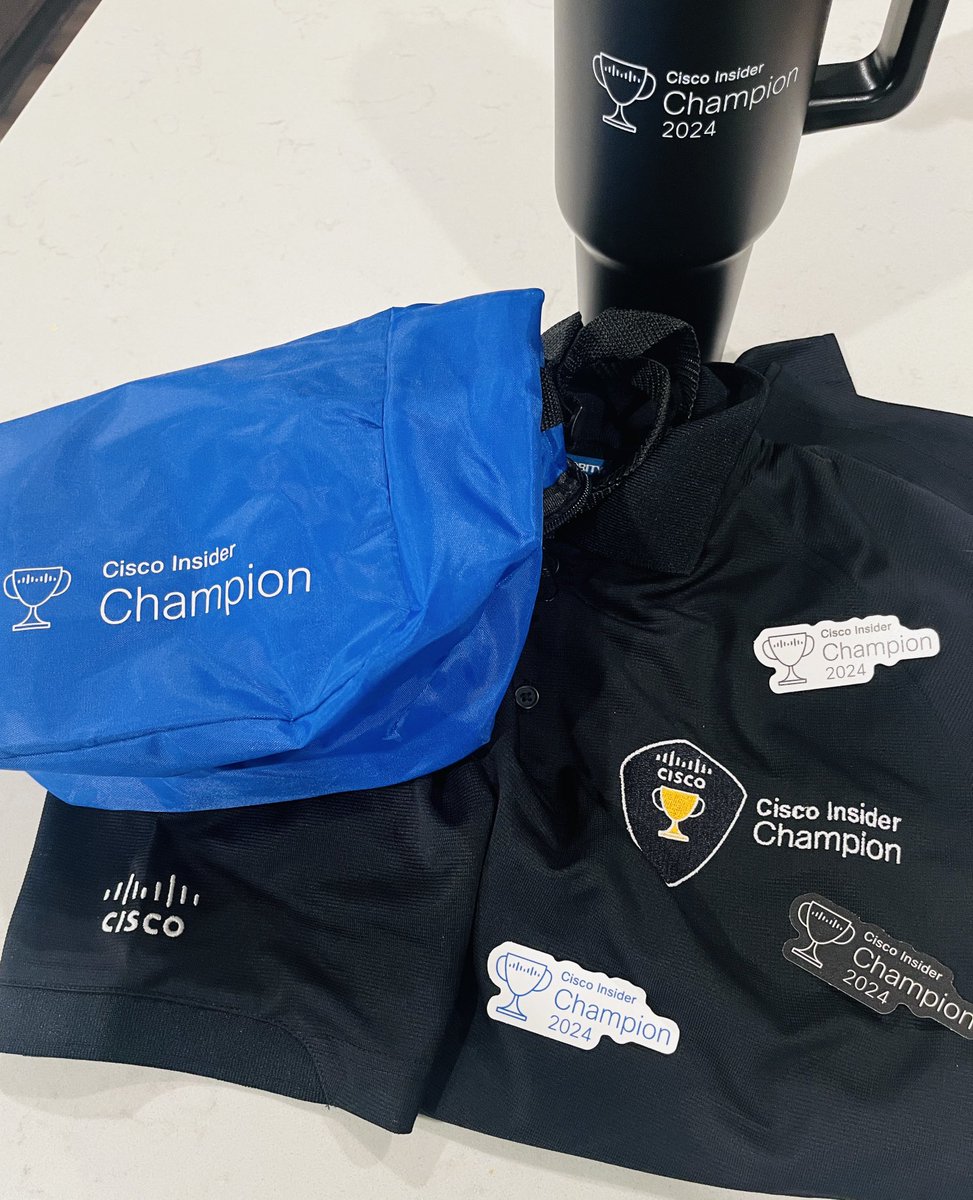 S/O to #CiscoChampion program and all my fellow champions! Gotta love swag day!